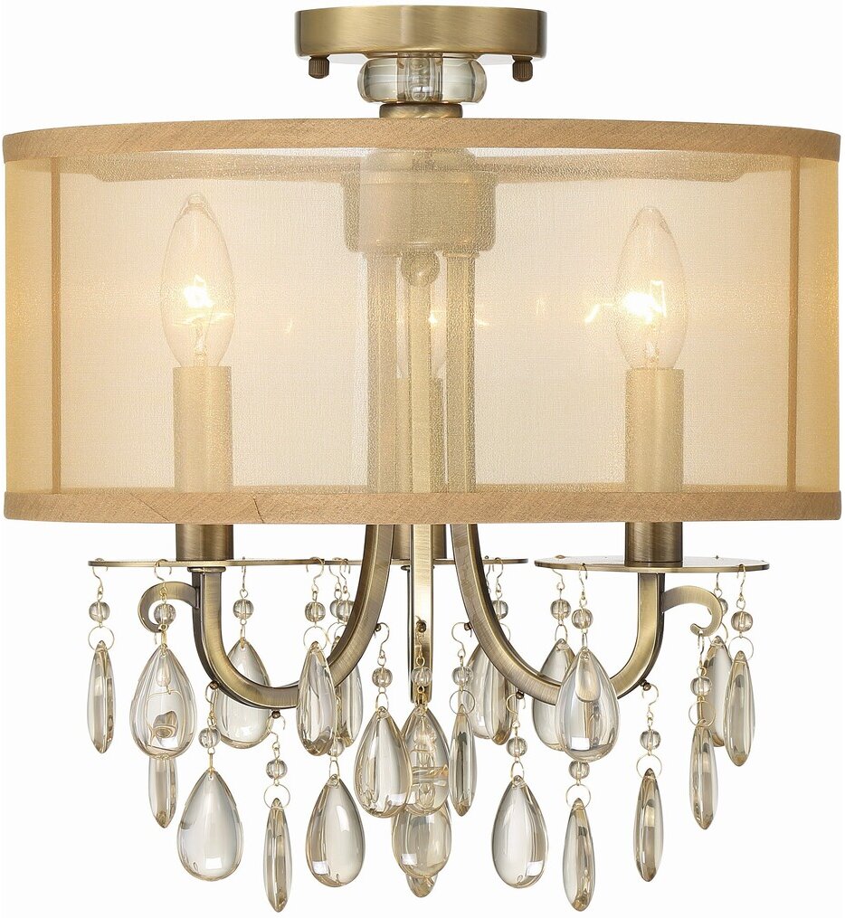 Crystorama - 5623-AB_CEILING - Hampton 14" Semi Flush