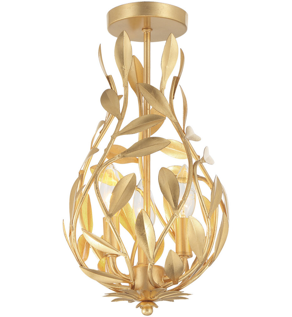 Crystorama - Broche 9-Inch Flush Mount