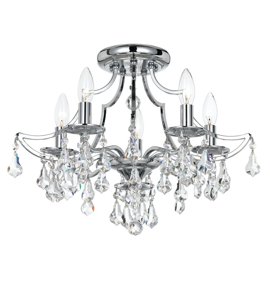 Crystorama - Cedar 18.5" Semi Flush