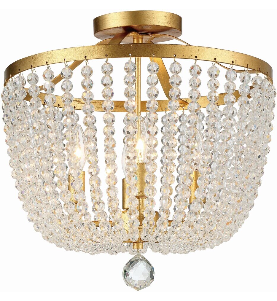 Crystorama - Rylee 16.5" Semi Flush