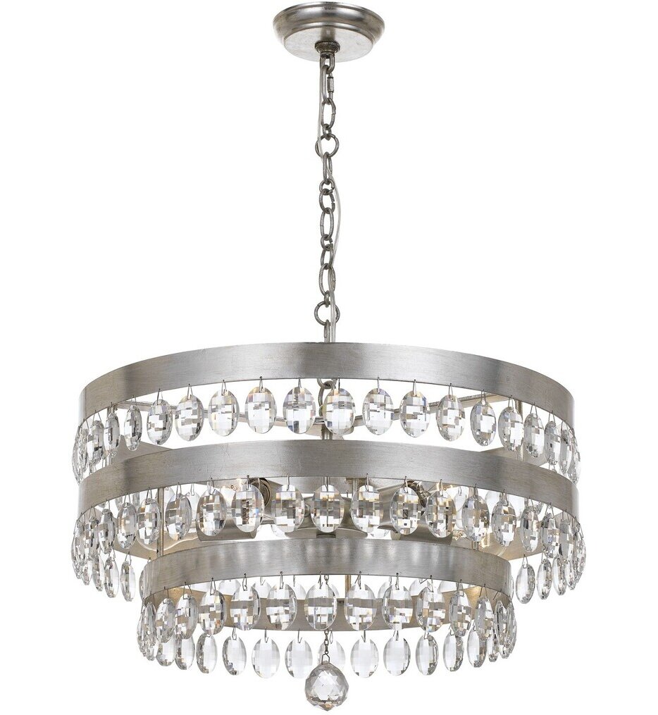 Crystorama - 6106-SA - Perla 22" Chandelier