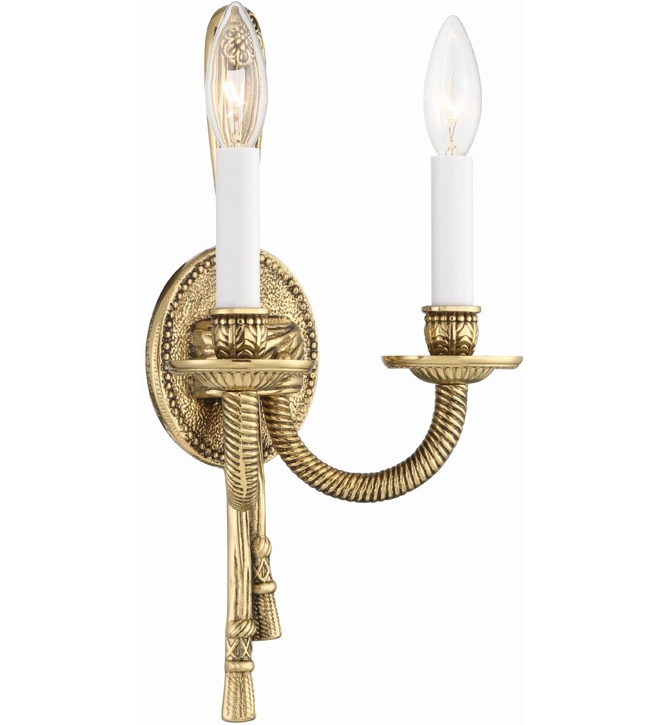 Cast Brass Wall Mount 15" Wall Sconce