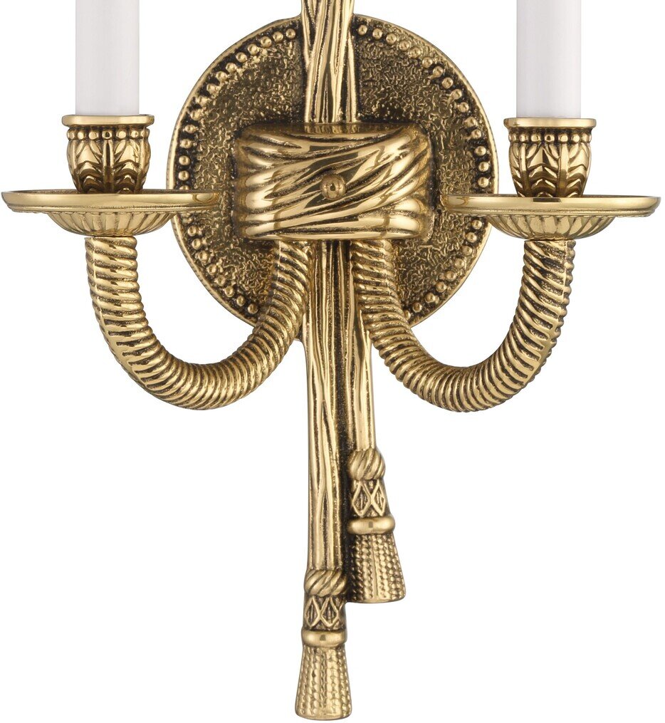 Cast Brass Wall Mount 15" Wall Sconce