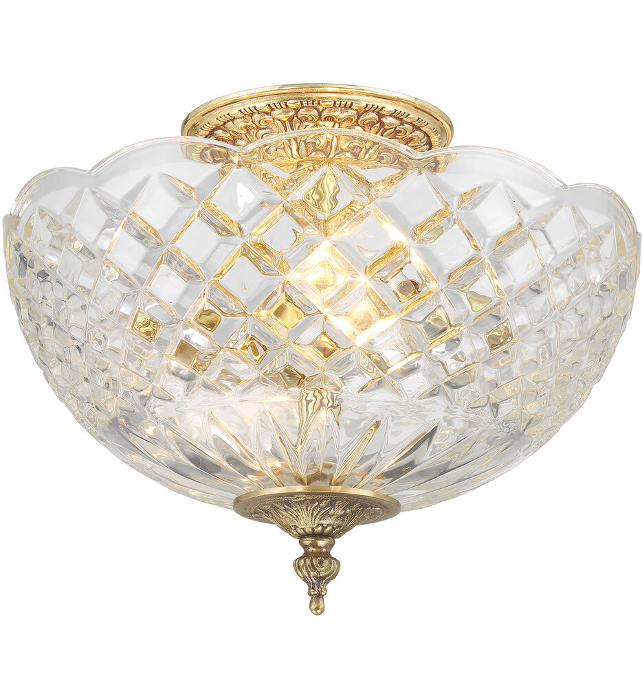 Crystorama - 66-CT-OB - Milton 10" Semi-Flush Mount