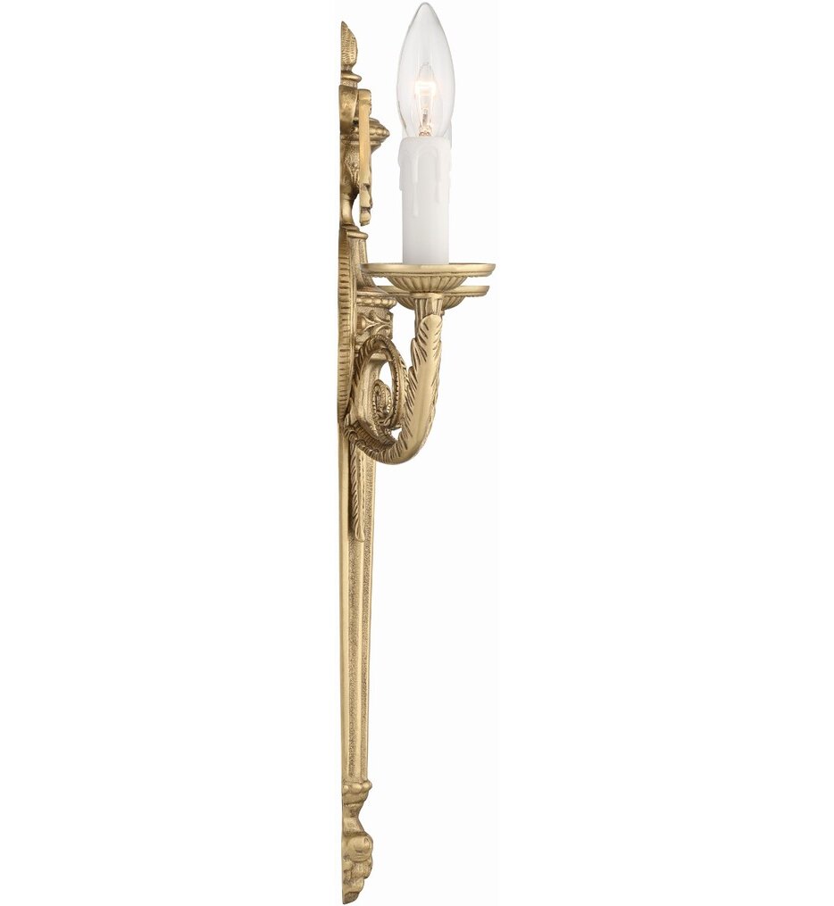 Cast Brass Wall Mount 20" Wall Sconce