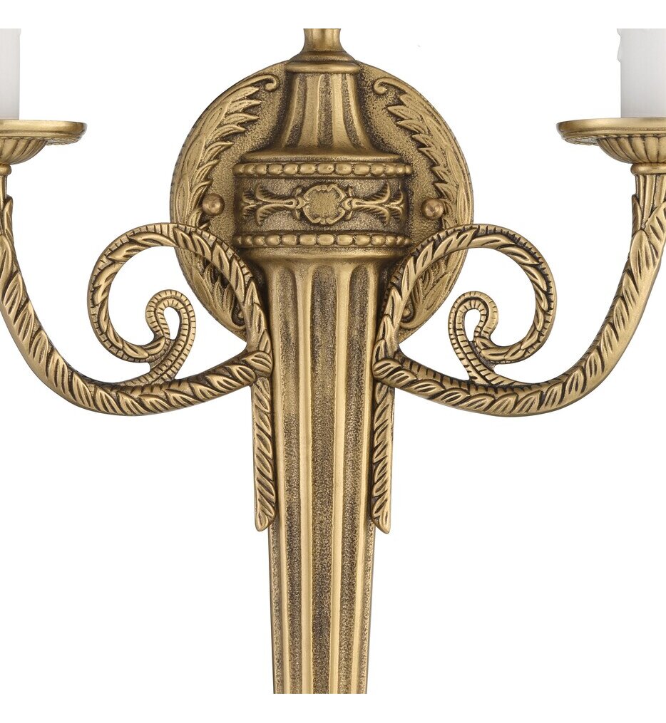 Cast Brass Wall Mount 20" Wall Sconce