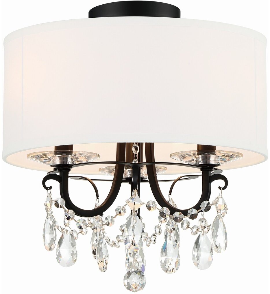 Crystorama - Othello 14" Semi Flush