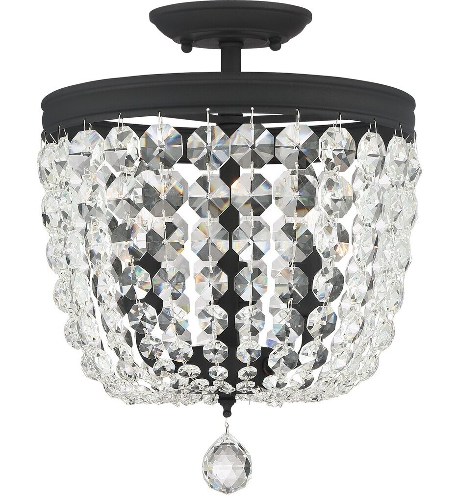 Crystorama - Archer 11.5" Semi-Flush Mount