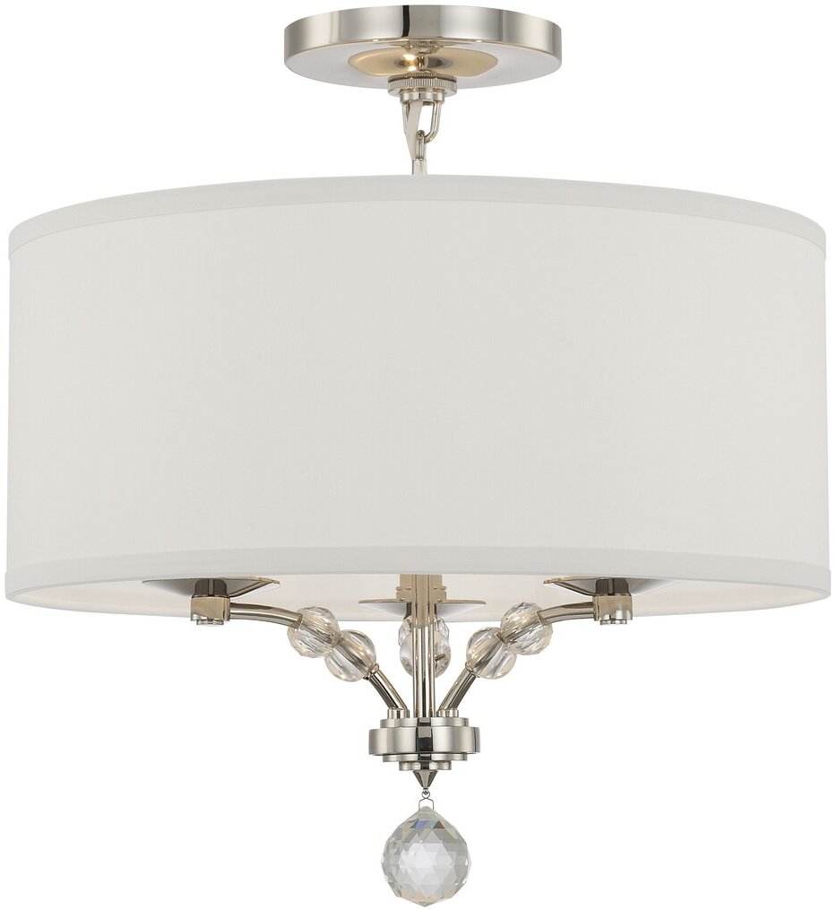 Crystorama - 8005-PN_CEILING - Mirage 18" Semi Flush