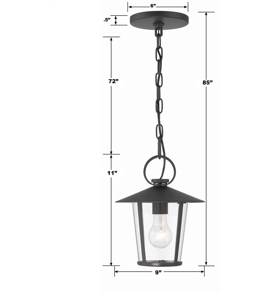 Andover 9" Outdoor Pendant