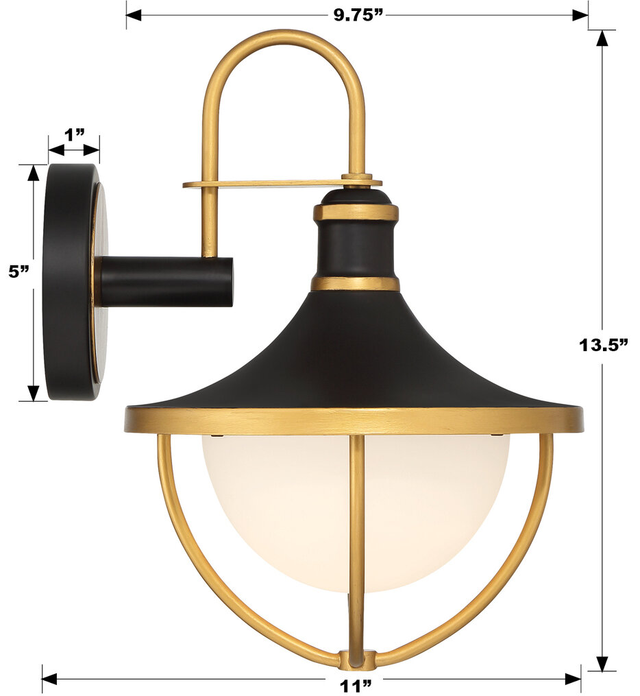 Atlas 13.5" Outdoor Sconce