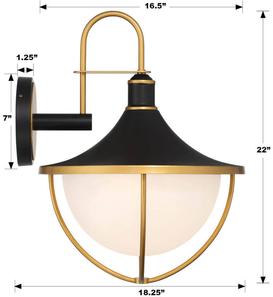 Atlas 22" Outdoor Sconce