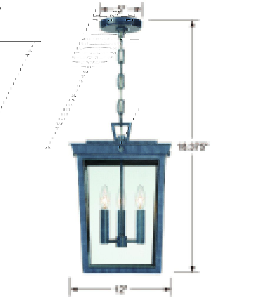 Belmont 12" Outdoor Pendant