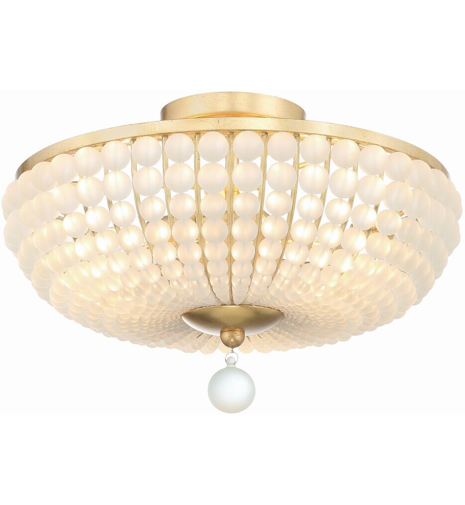 Crystorama - Bella 15.75" Semi Flush