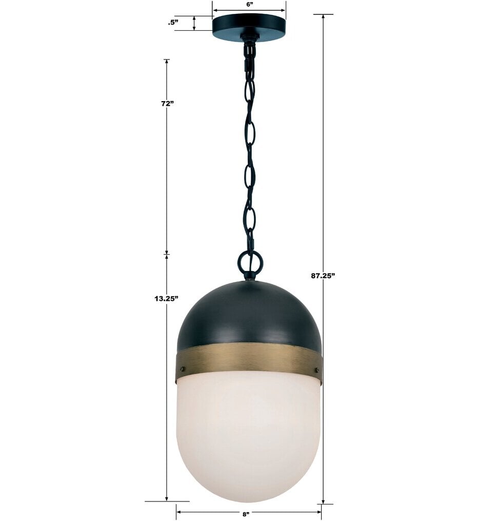 Capsule 8" Outdoor Pendant
