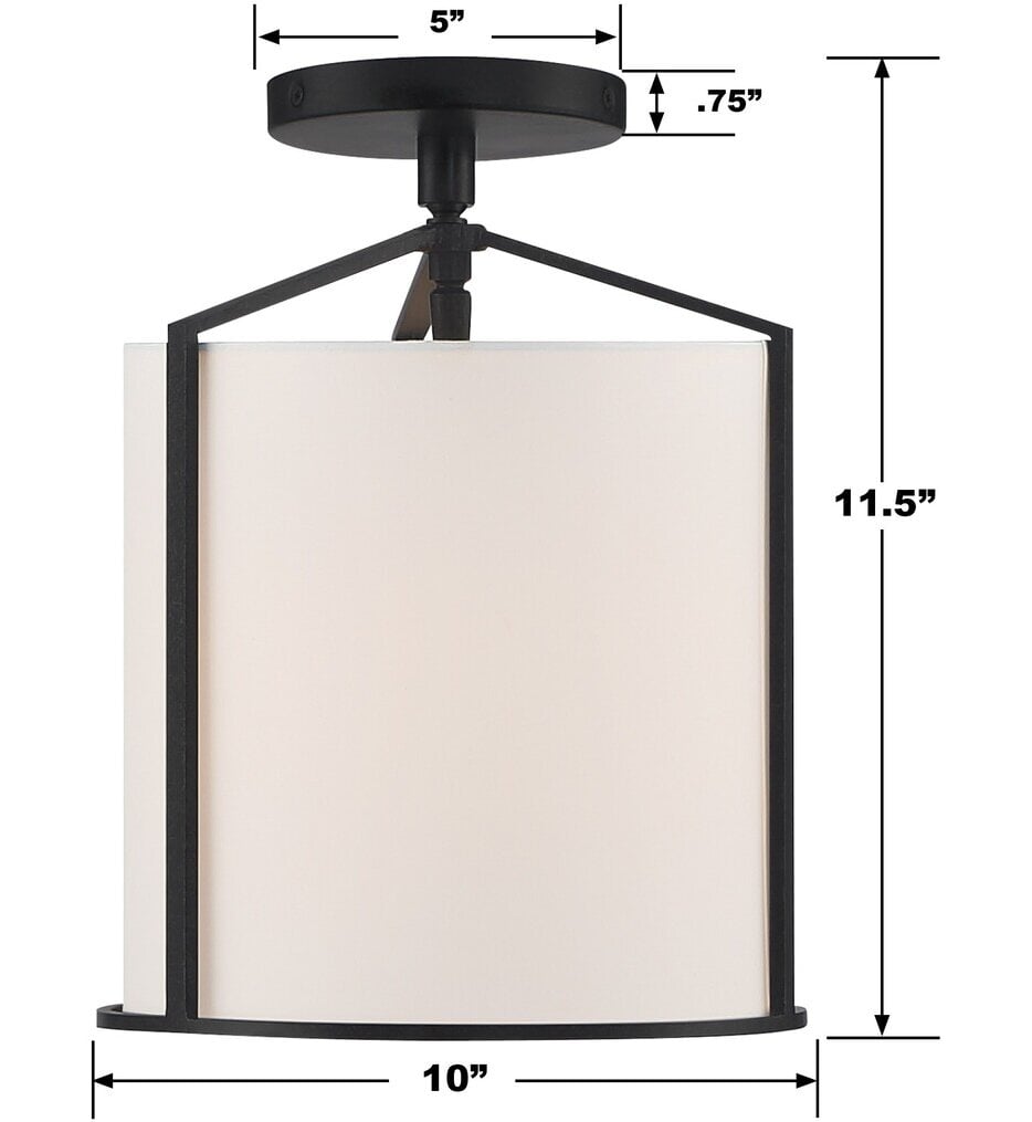 Carlyn 10" Semi Flush