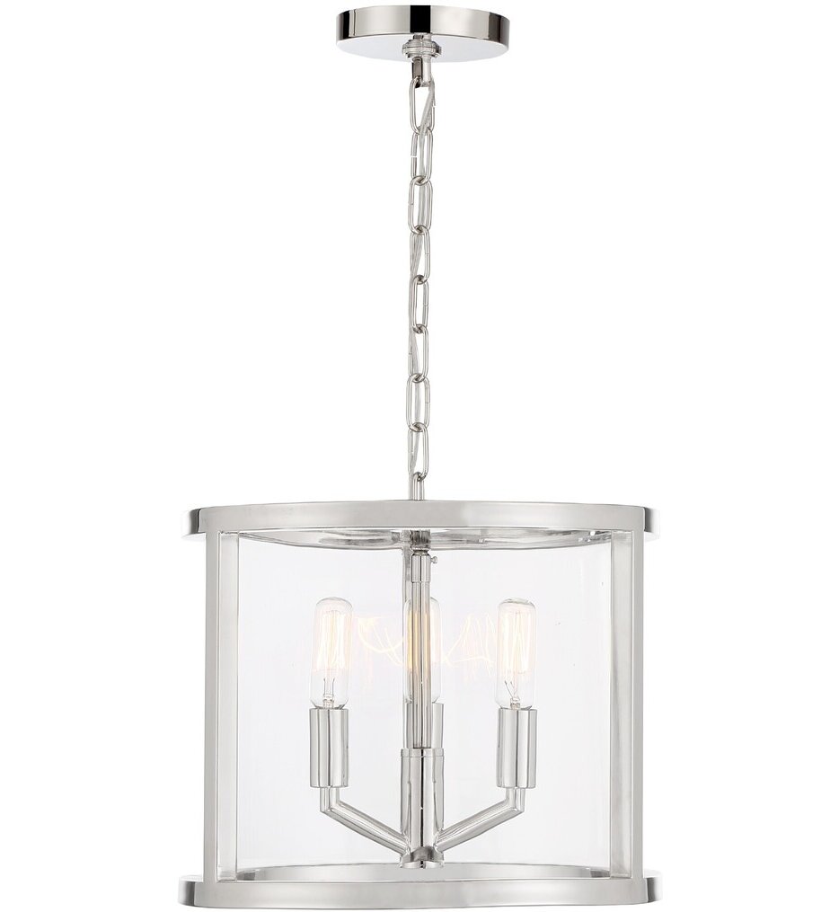 Crystorama - DEV-B8003-PN - Devon 11.75" Pendant