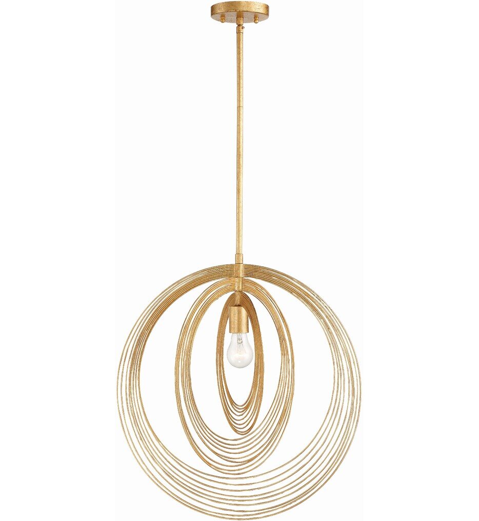 Crystorama - DOR-B7711-RG - Doral 20" Pendant