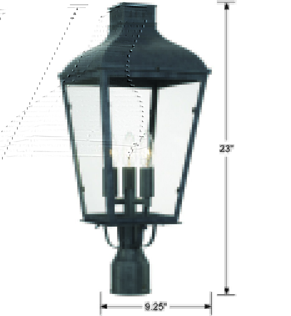 Dumont 9.25" Outdoor Post Light