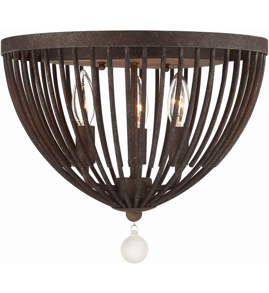 Crystorama - DUV-620-FB - Duval 14" Flush Mount