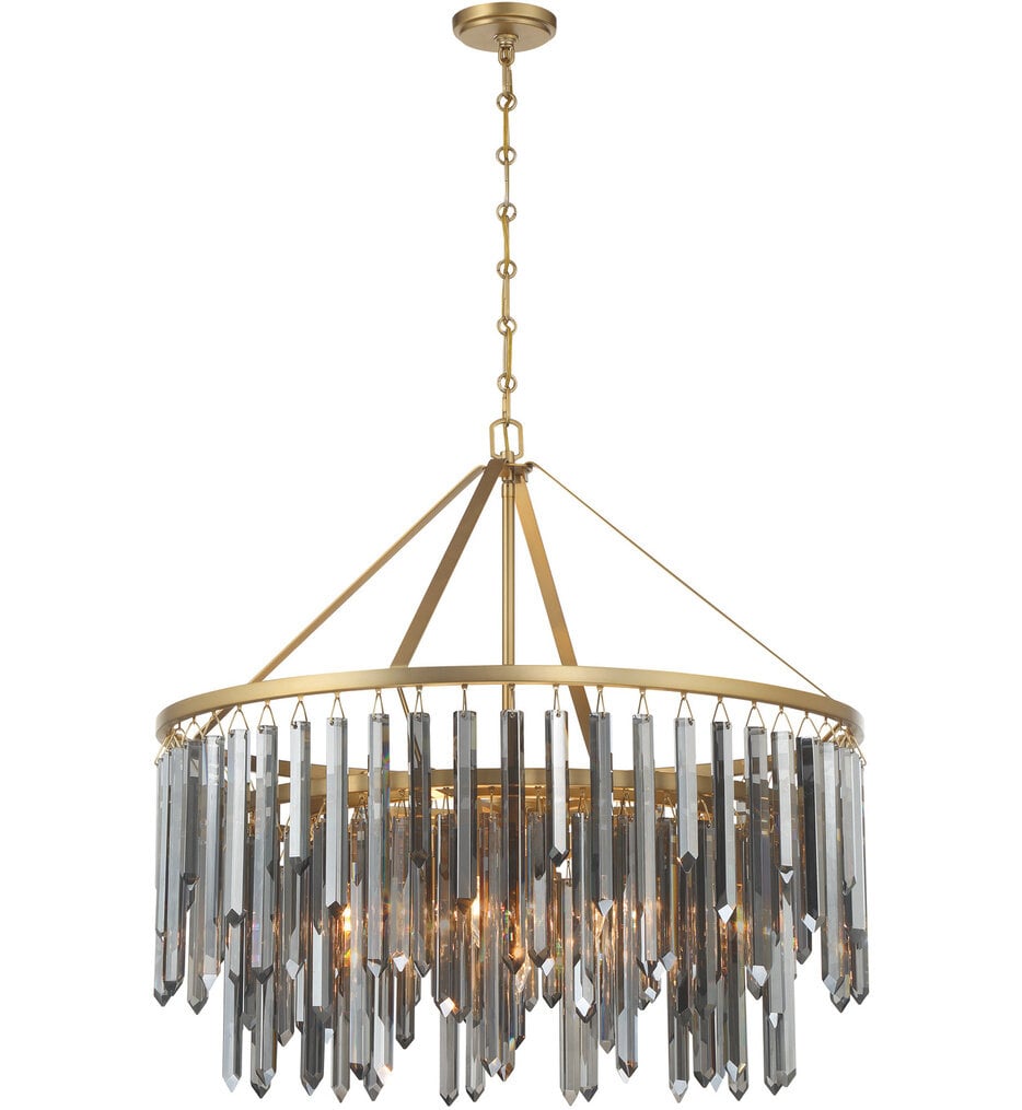 Crystorama - GEM-7005-MG-SS - Gemma 32-Inch Chandelier