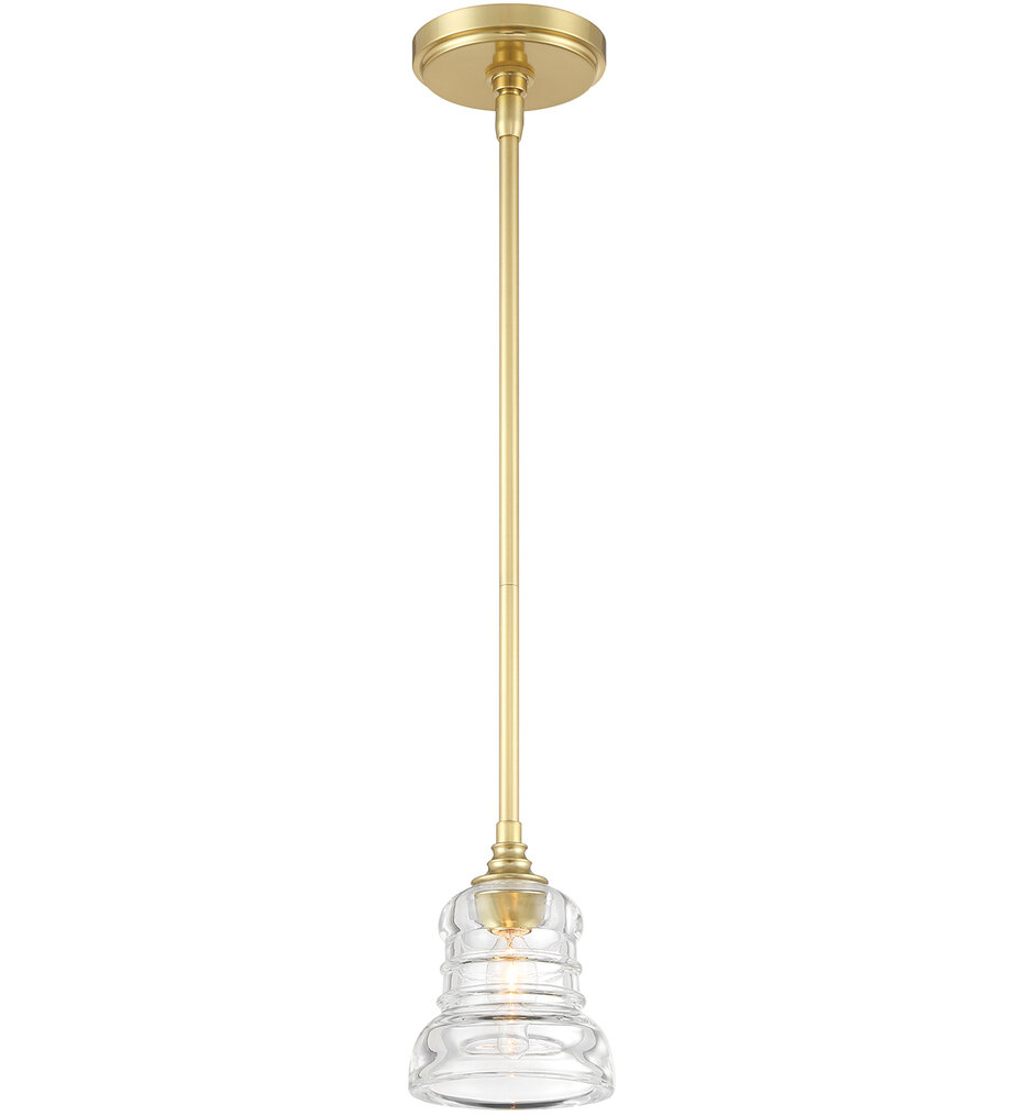 Crystorama - GRG-1040-AG - Gregory 5" Pendant