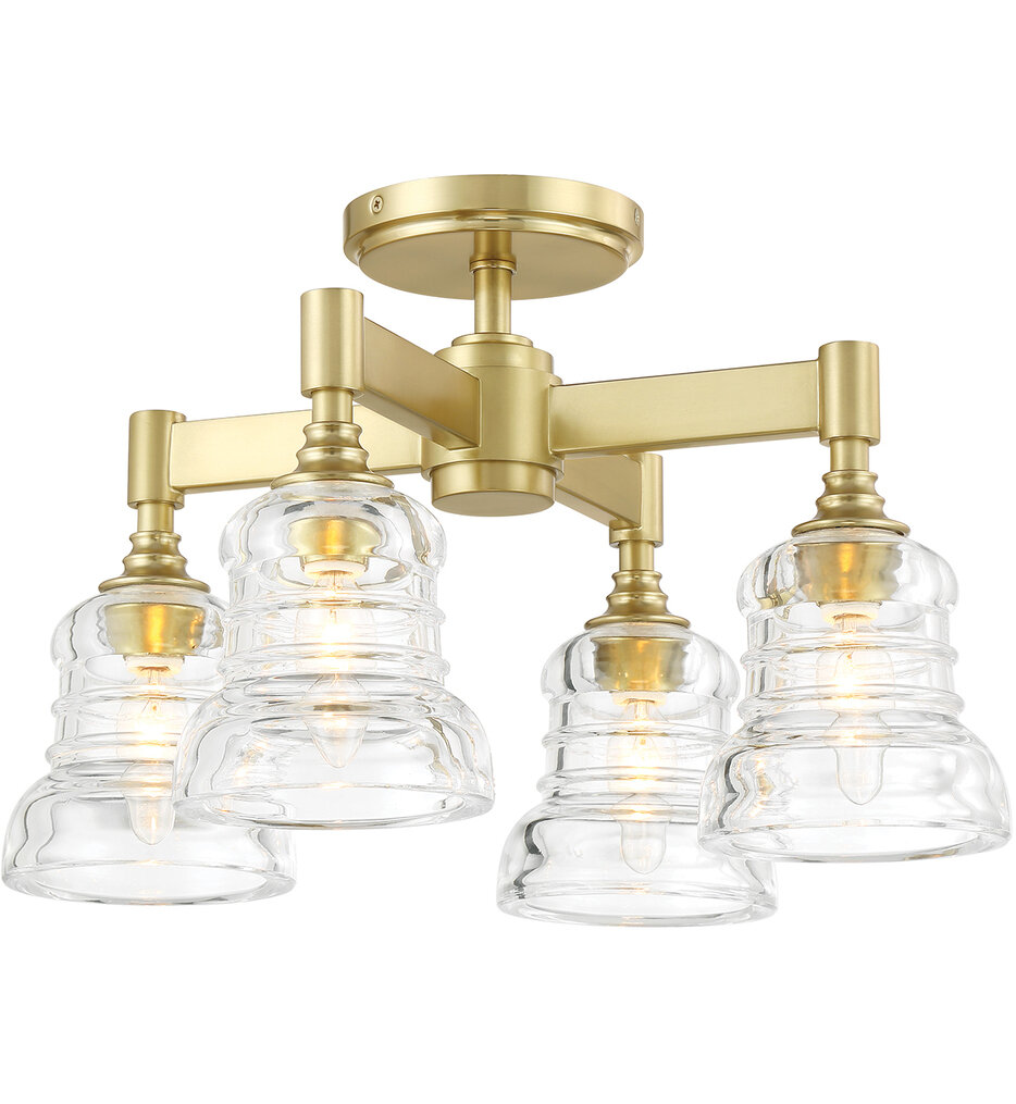 Crystorama - Gregory 17.25" Semi-Flush Mount