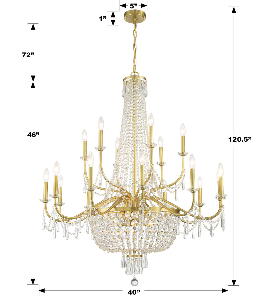 Haywood 40" Chandelier