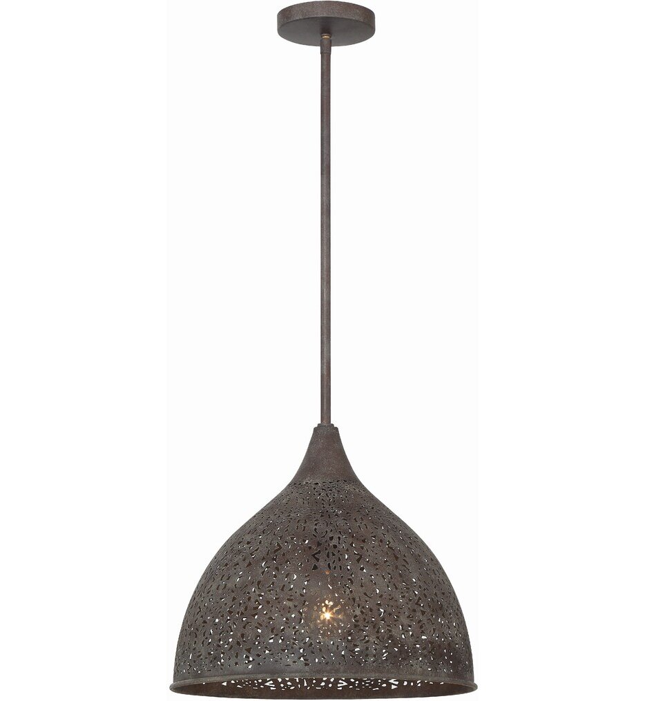 Crystorama - JAS-A5010-FB - Jasmine 14" Pendant
