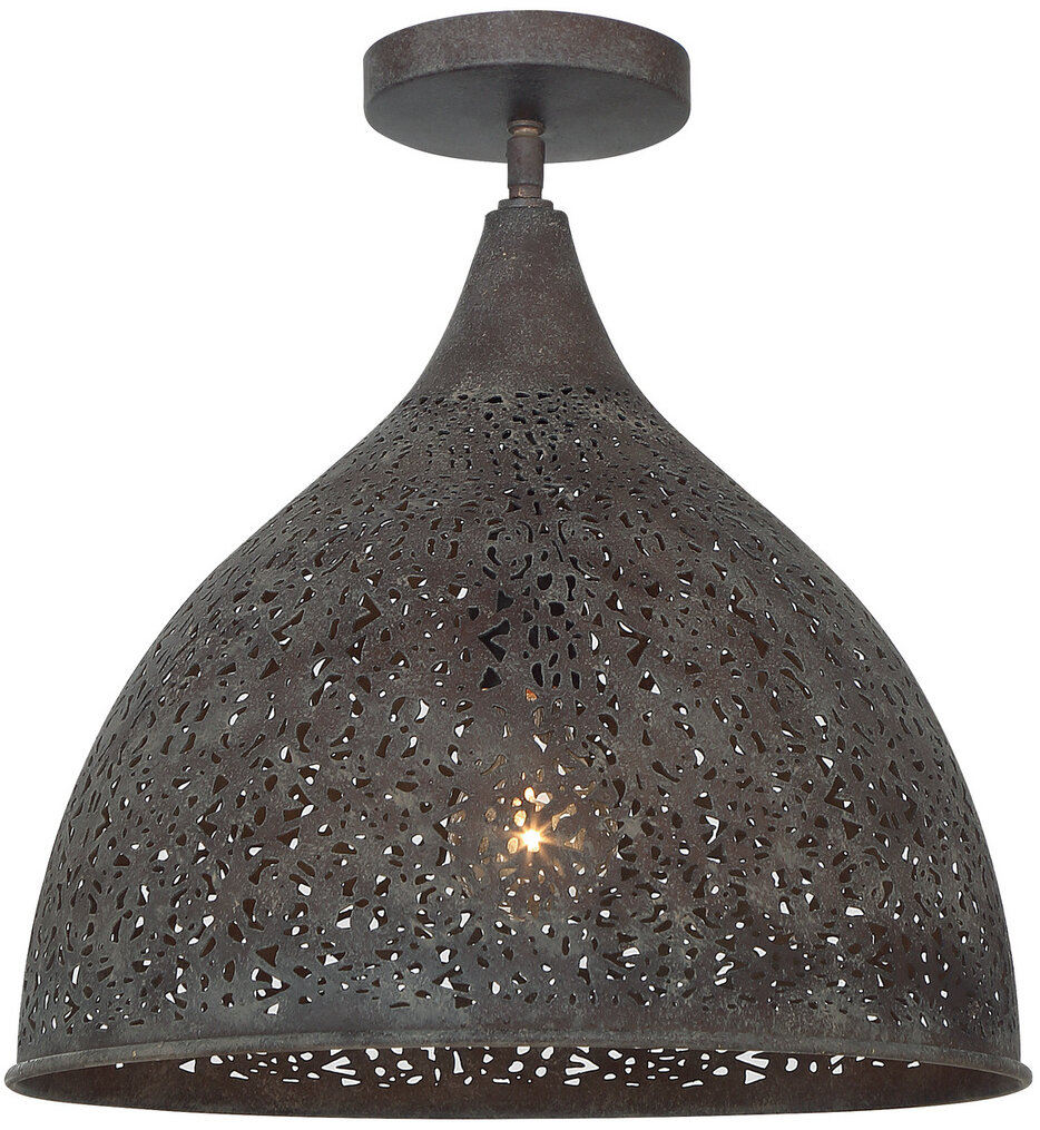Crystorama - JAS-A5010-FB_CEILING - Jasmine 14-Inch Semi-Flush Mount