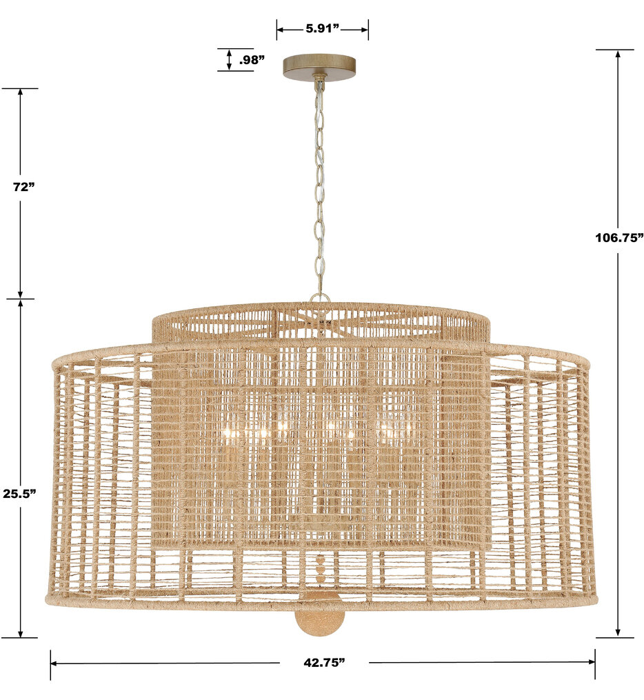 Jayna 42.75" Chandelier