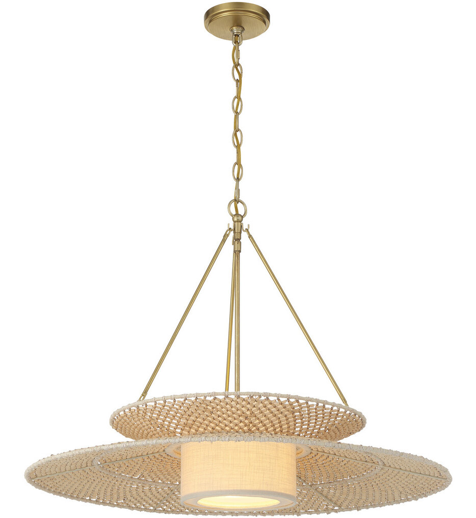Crystorama - JNP-10543-SG - Janipher 29.5-Inch Chandelier