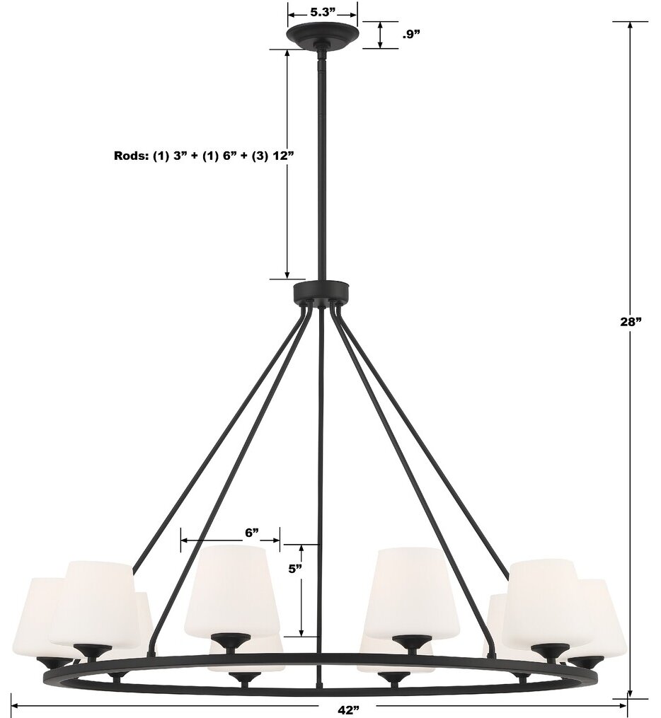 Keenan 42" Chandelier