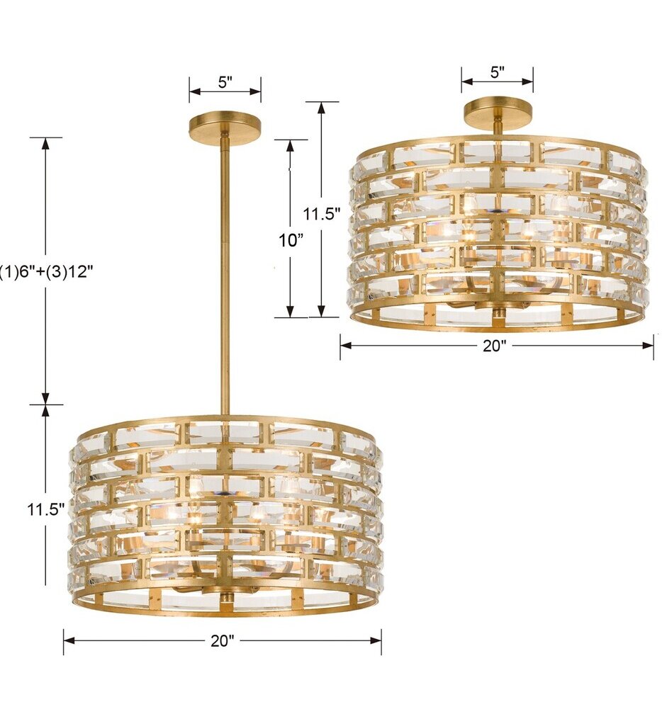 Meridian 20" Chandelier