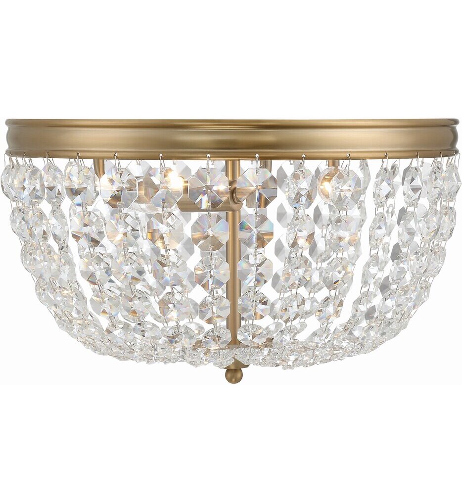 Crystorama - Nola 14.25" Flush Mount