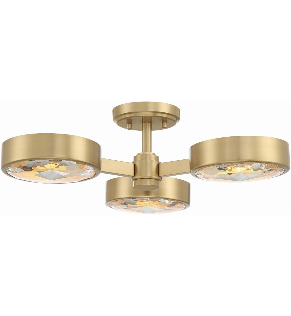 Crystorama - Orson 22.5" Semi Flush
