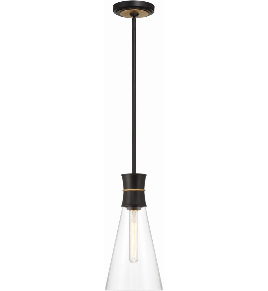 Crystorama - QUN-1500-MK-TG - Quinn 7" Pendant