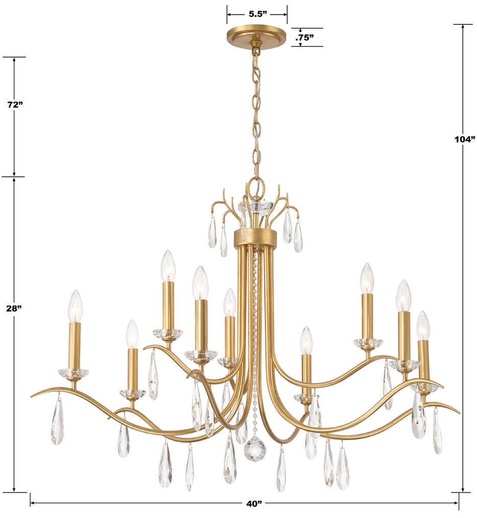 Rollins 40" Chandelier