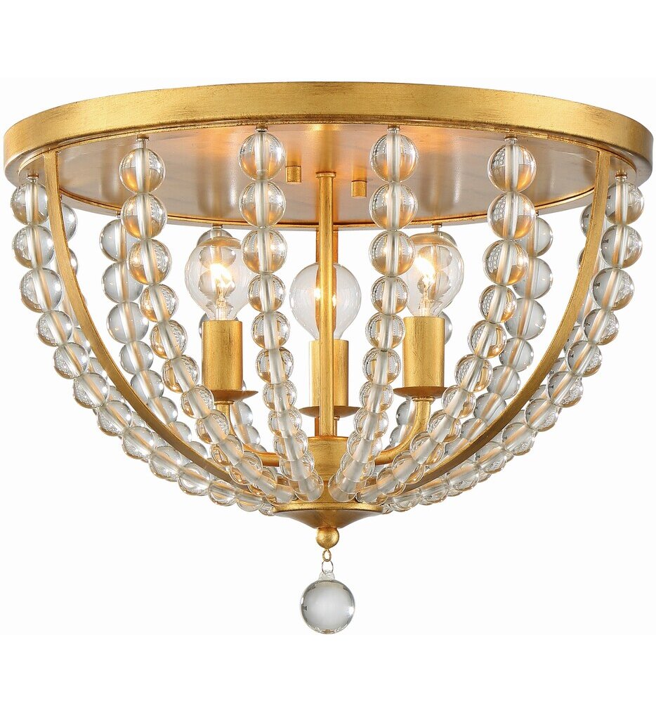 Crystorama - ROX-A9000-GA - Roxy 16.5" Flush Mount