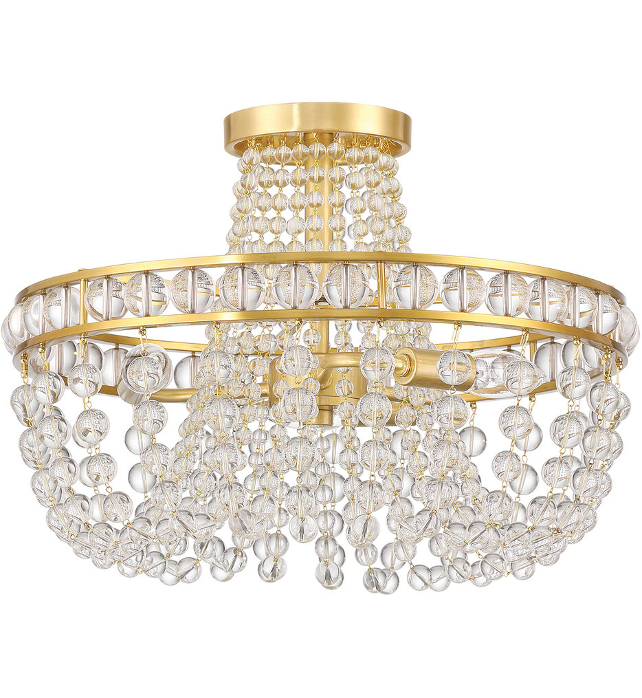 Crystorama - SEV-1800-AG - Seville 16.5" Semi-Flush Mount