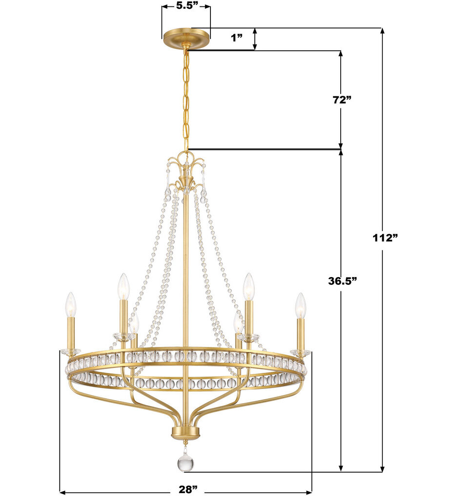 Seville 28" Chandelier