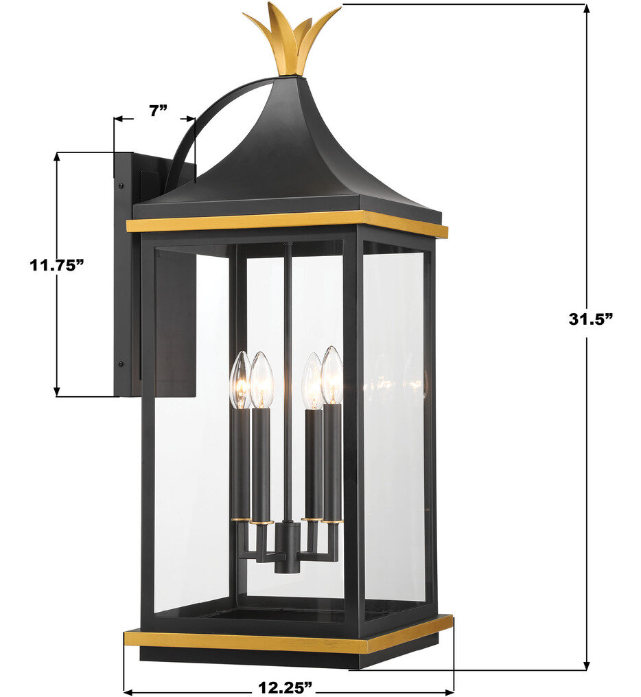 Simpson 31.5" Outdoor Wall Sconce