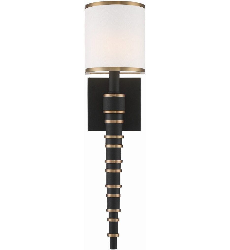 Crystorama - SLO-A3601-VG-BF - Sloane 20" Wall Sconce