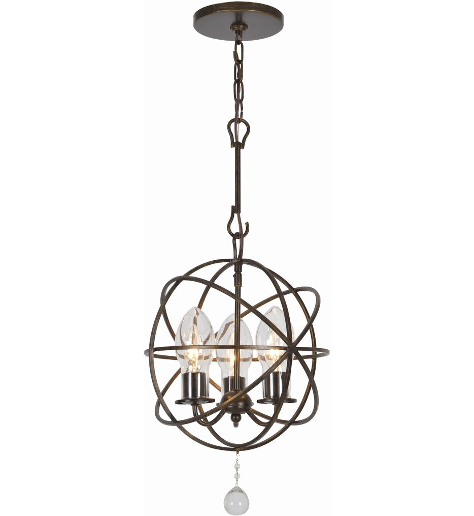 Crystorama - SOL-9325-EB - Solaris 12" Outdoor Pendant