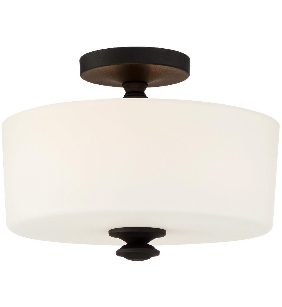 Crystorama - Travis 12.5" Semi Flush