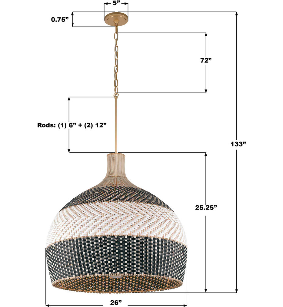 Zanzibar 26" Pendant