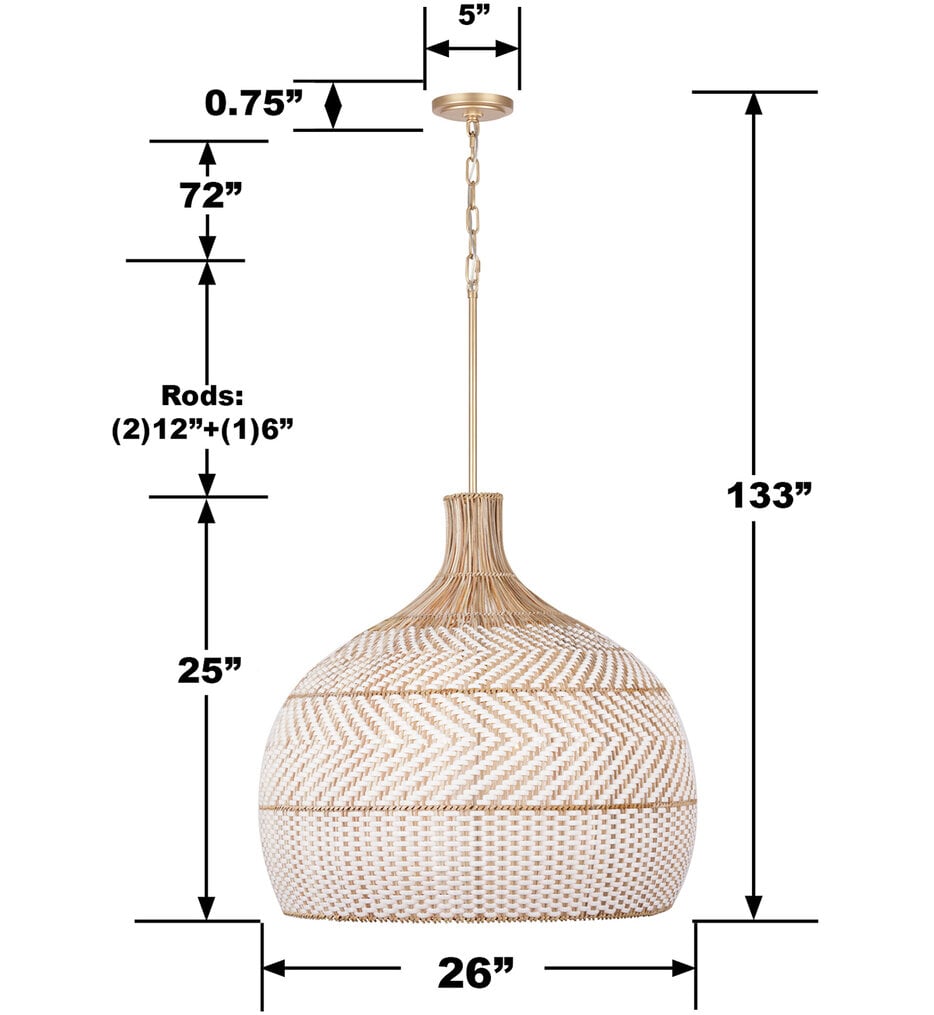 Zanzibar 26" Chandelier