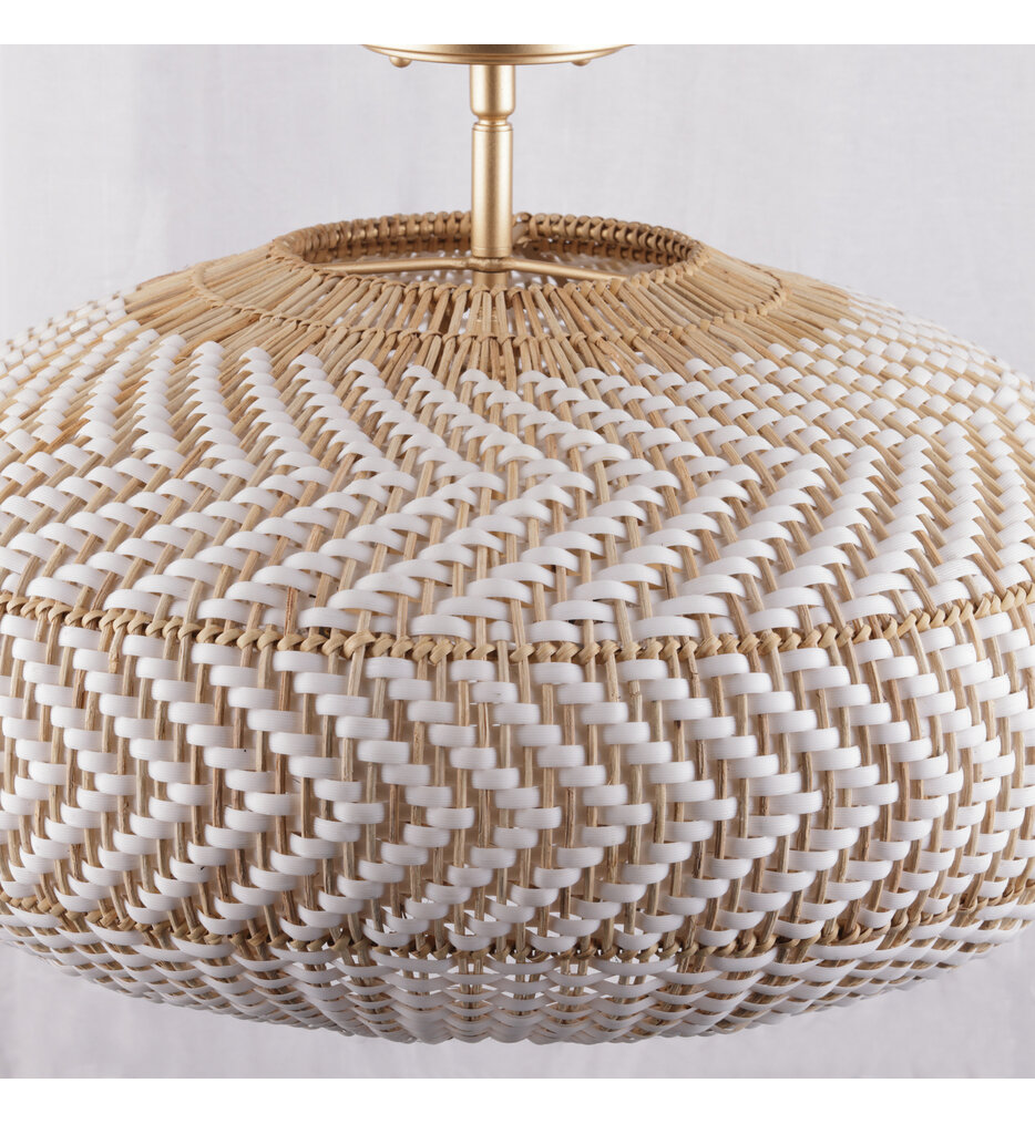 Zanzibar 22" Semi-Flush Mount