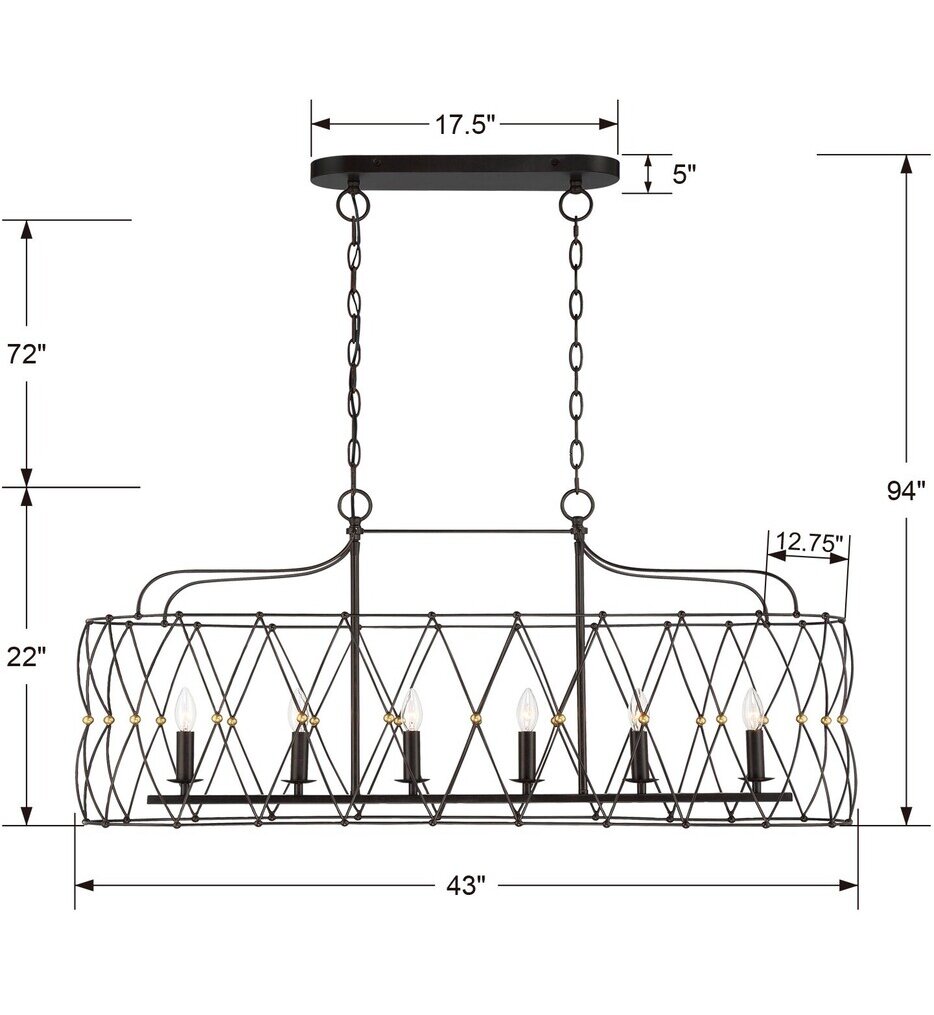 Zucca 42.5" Chandelier