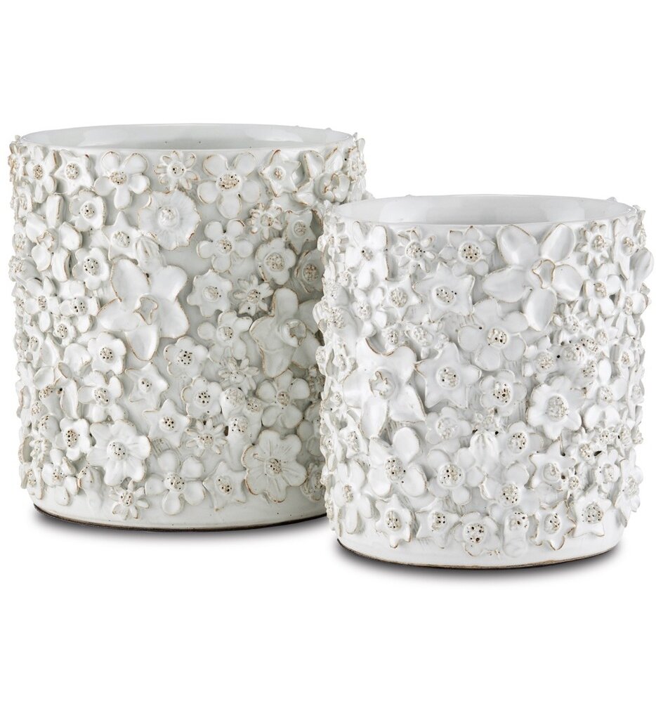 Jessamine Small White Cachepot